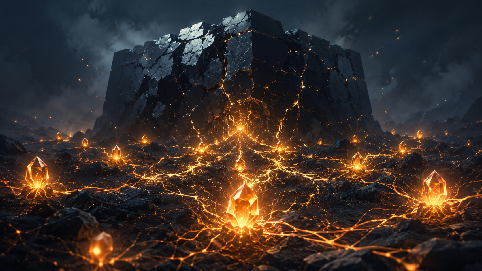 在庞大的数字牢笼边缘独立节点散发星火互相连接