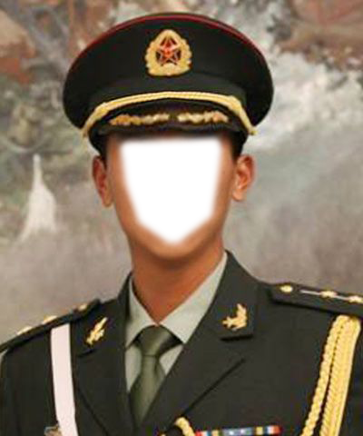 男军装合成背景模板